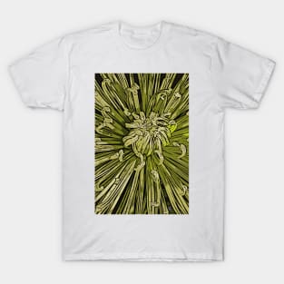 Spider Chrisanthanum Woodcut T-Shirt